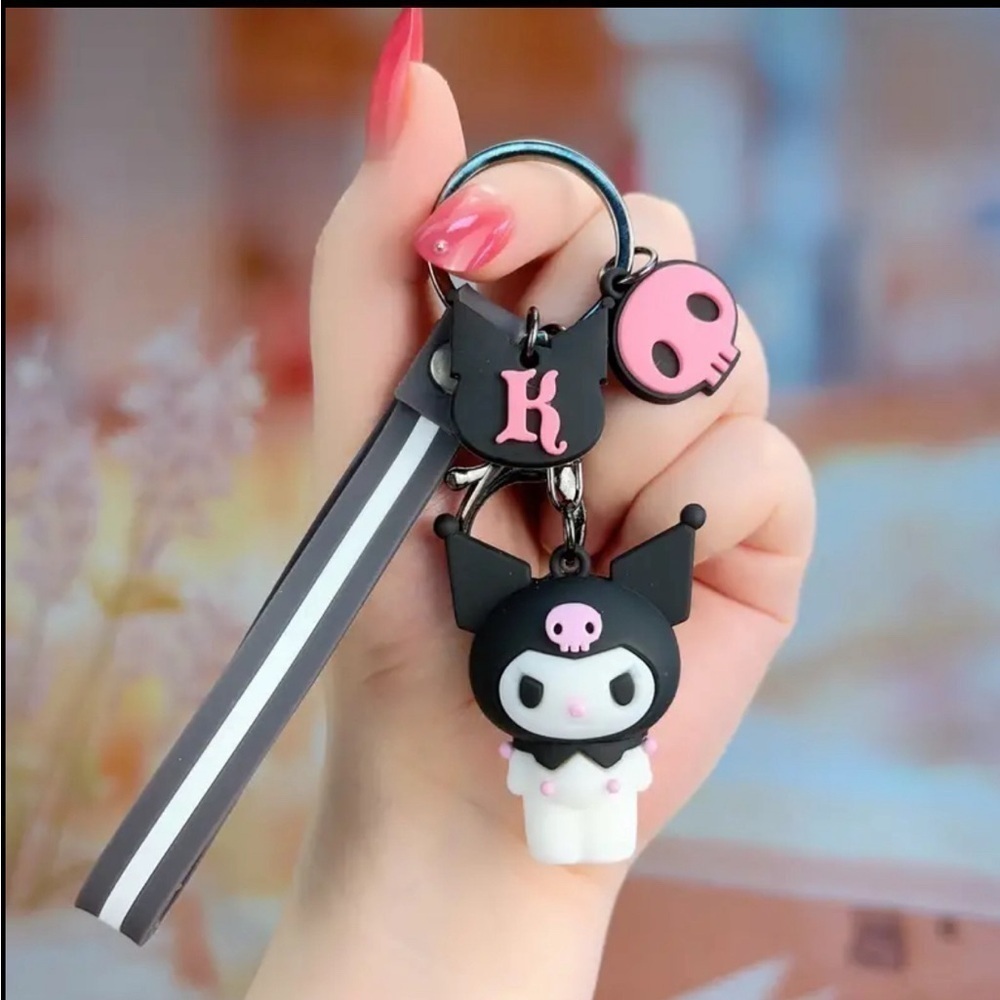 Kuromi Keychain Y2k Action Figures PVC Purse Charm NIP